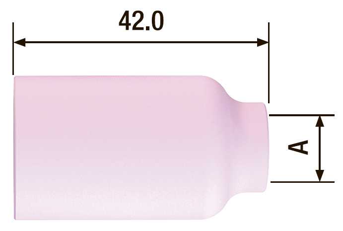 FUBAG Сопло керамическое для газовой линзы №4 ф6 FB TIG 17-18-26 (FB54N18) Аксессуары к горелкам TIG, MIG/MAG фото, изображение