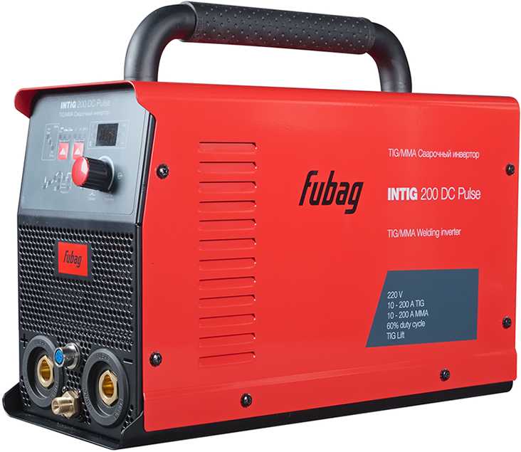 Fubag INTIG 200 DC PULSE+горелка FB TIG 26 5P 4m (31411.1) Аргонно-дуговая сварка TIG и MMA фото, изображение